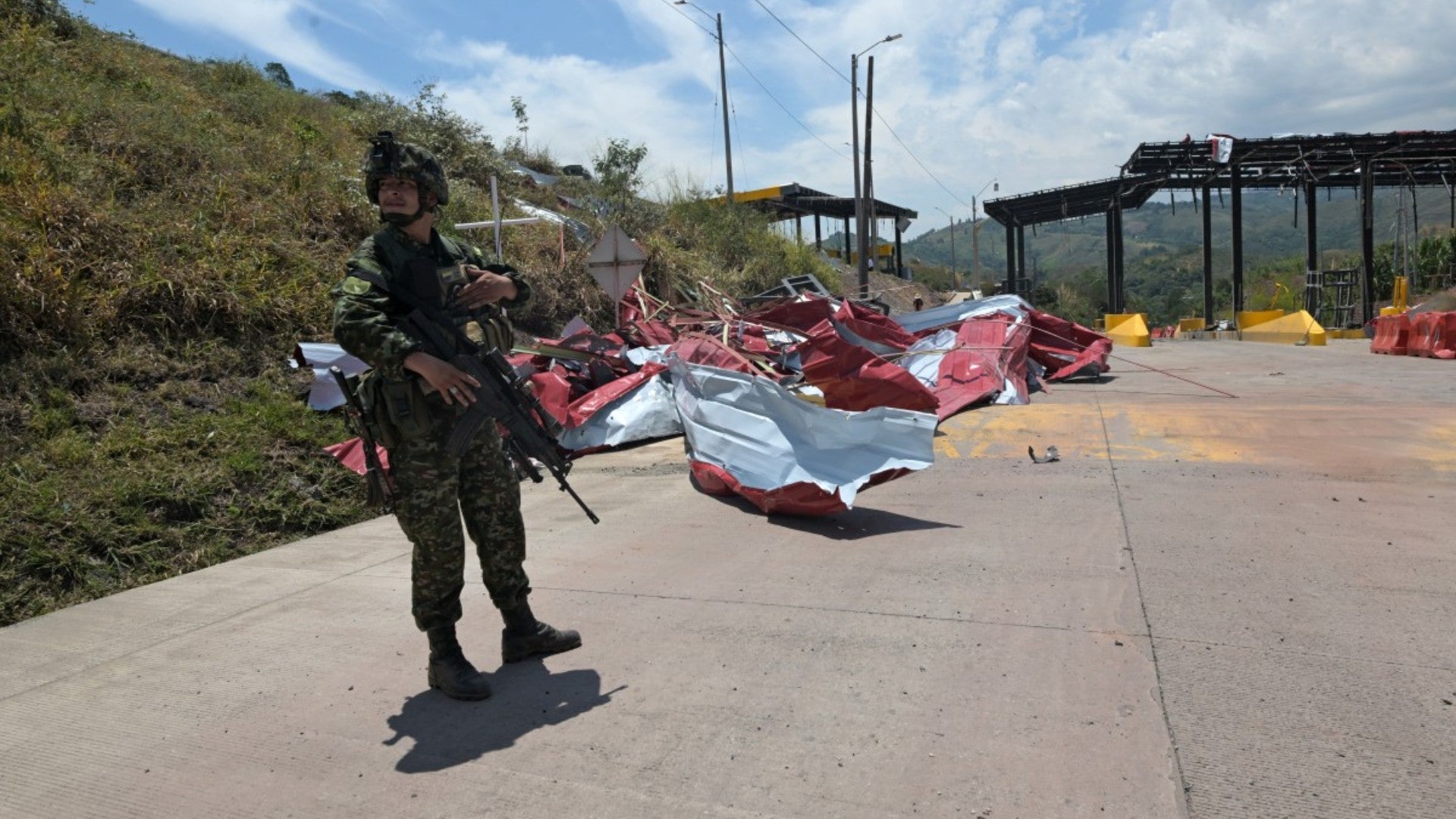 Atentado en El Cauca en Colombia el 8 de agosto de 2026. (AFP)