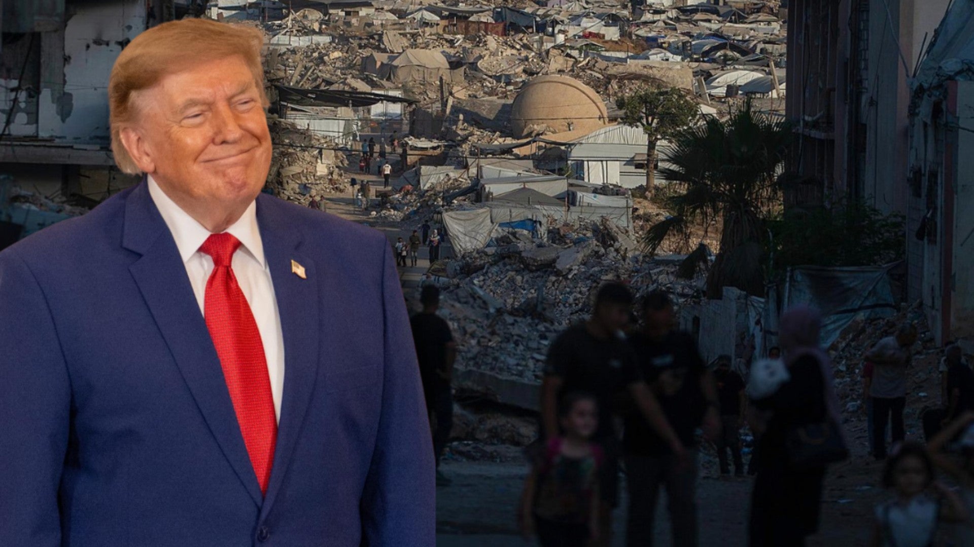 Trump y Gaza (EFE)