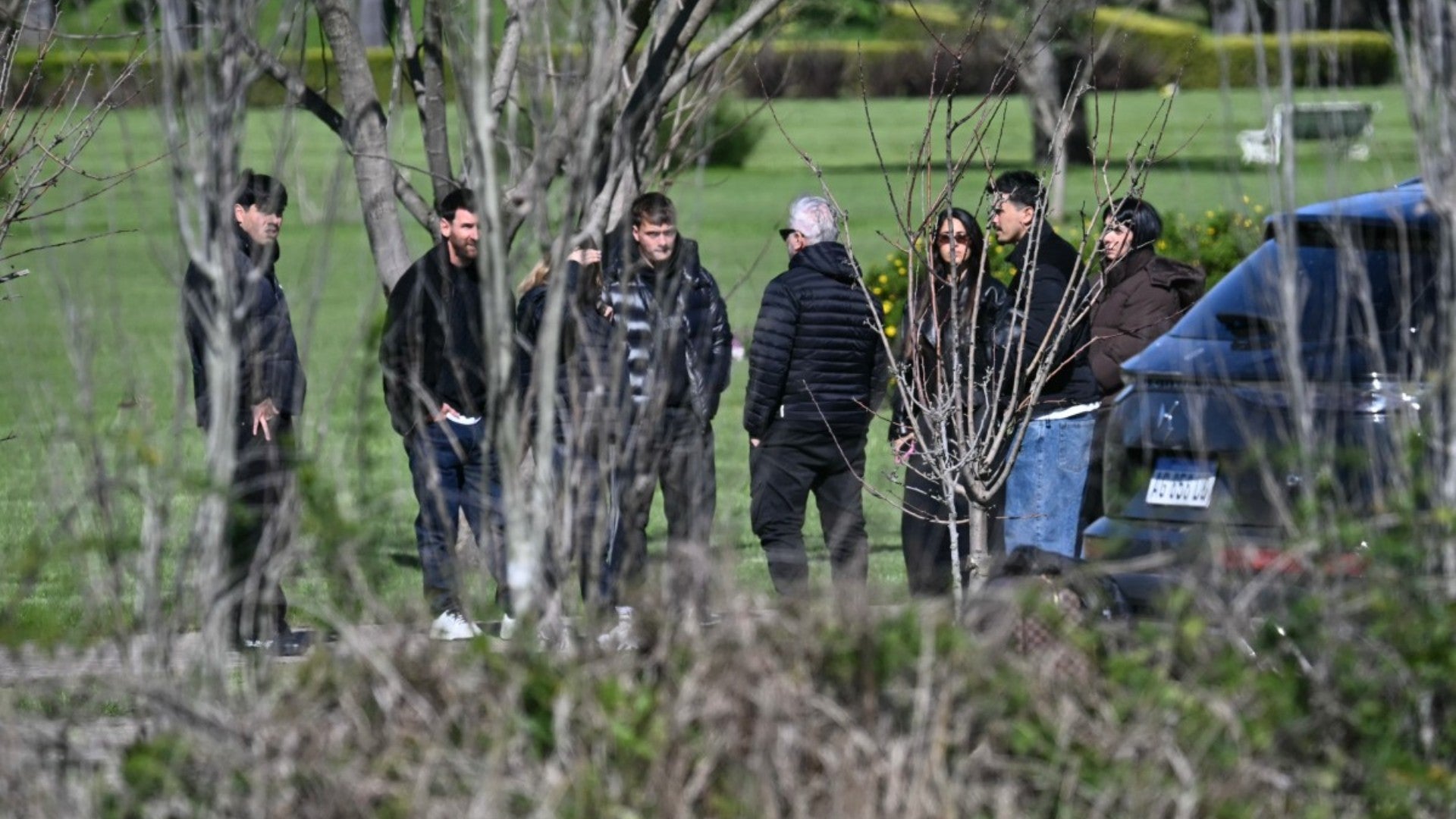 Messi despide a su padre Jorge Messi. (AFP)