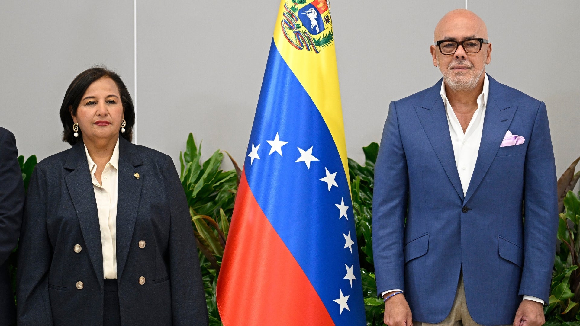 Dinorah Figuera y Jorge Rodríguez | Foto AFP