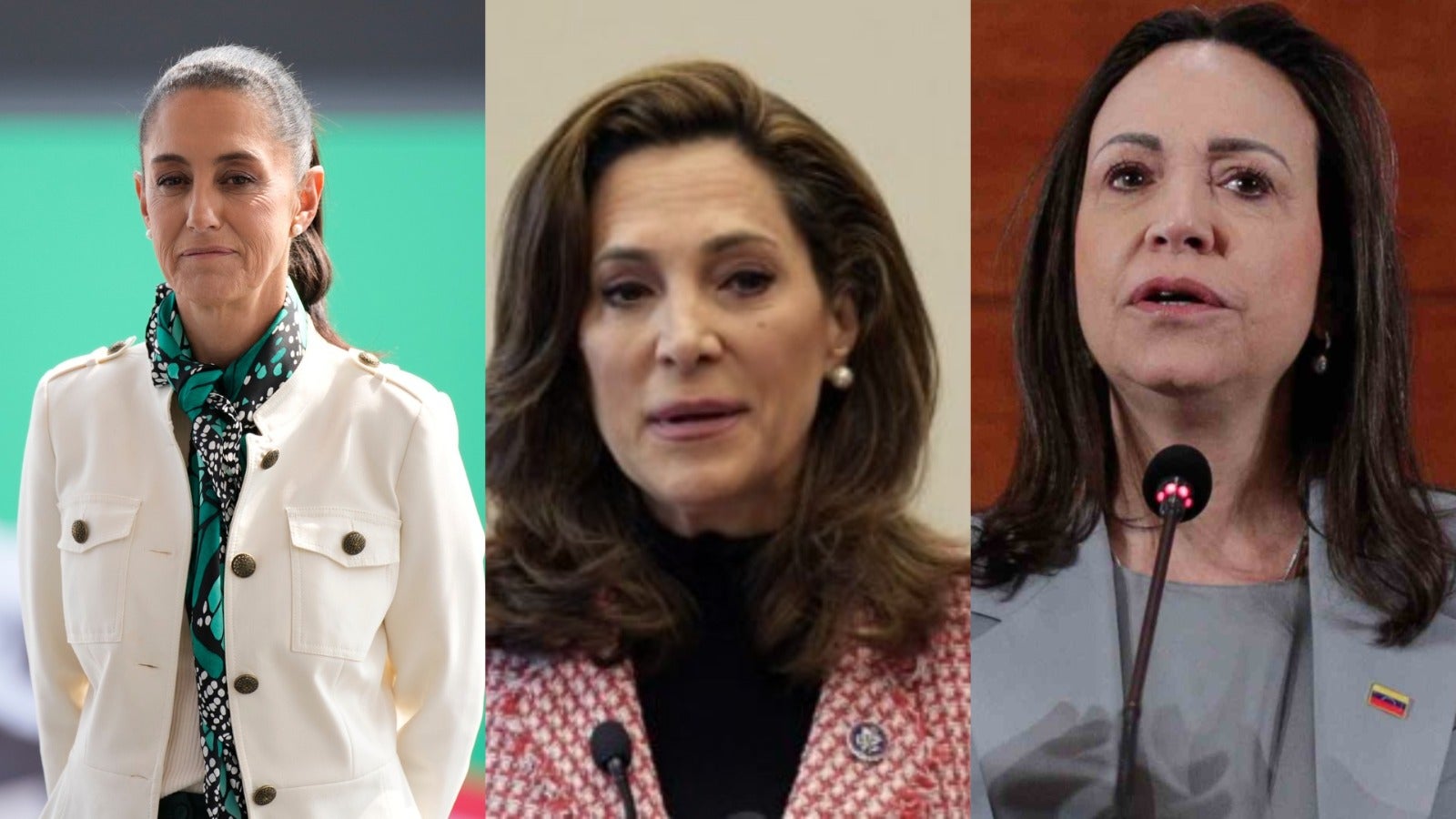 Sheinbaum, Maria Alvira Salazar y María Corina Machado