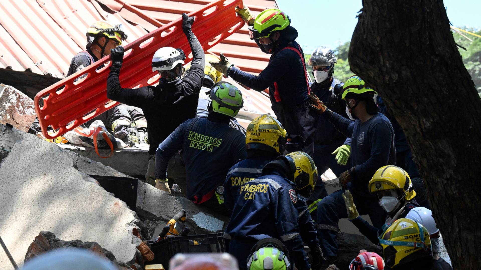 Bomberos de Bogotá Foto AFP