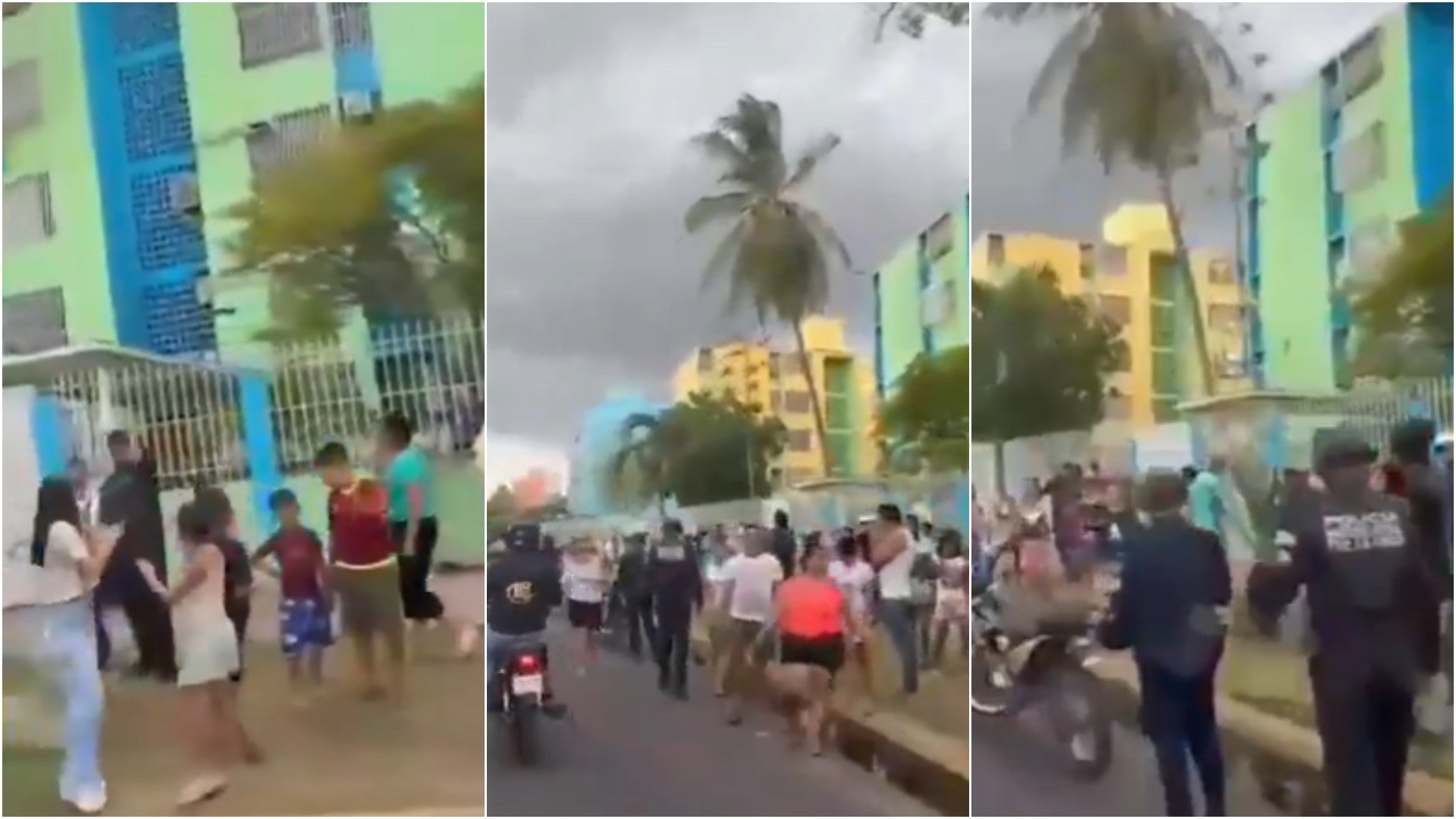 Habitantes de Puerto La Cruz (Venezuela) protestan por los apagones - Fotos: X