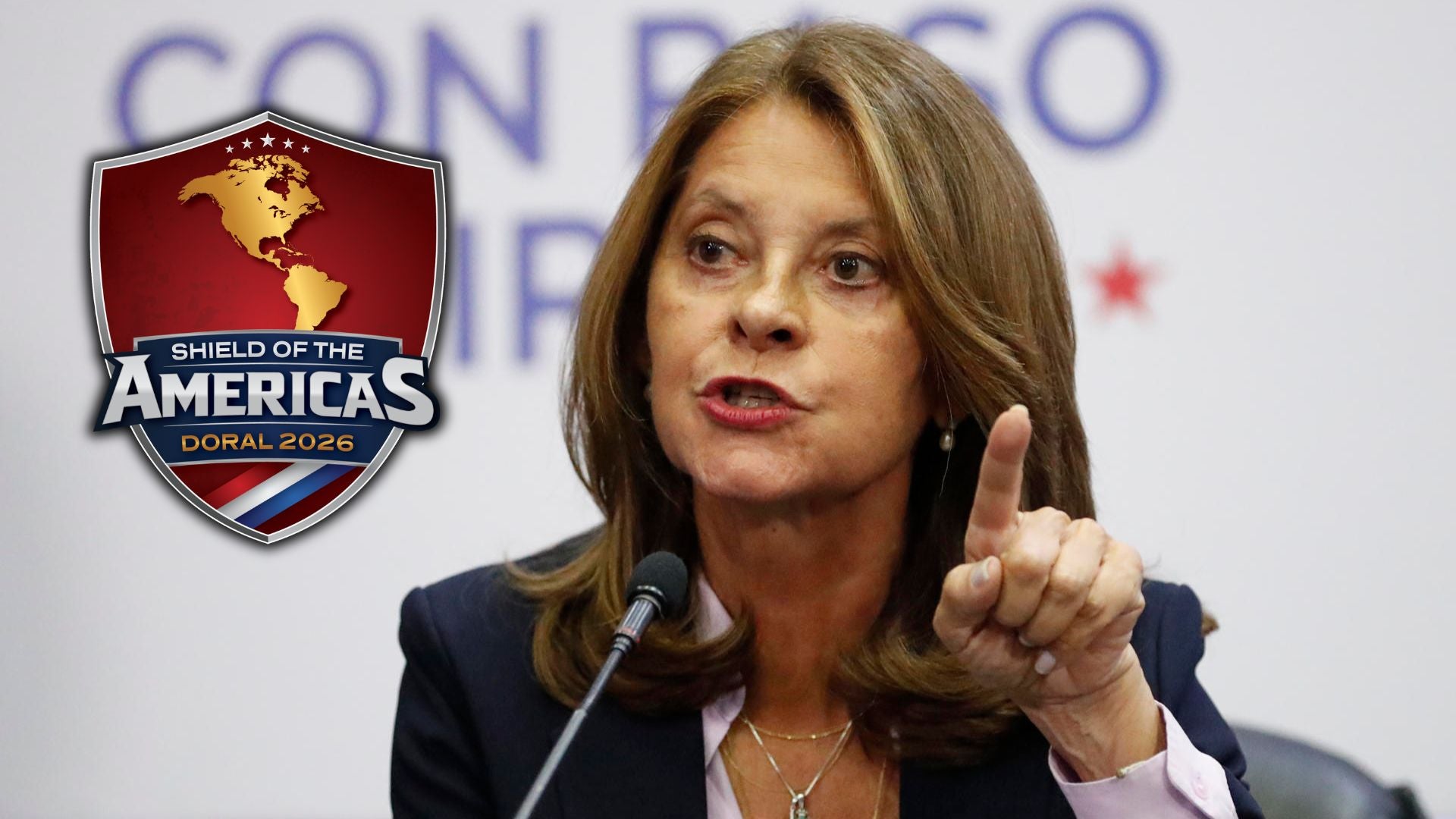 Marta Lucía Ramírez habló sobre la unión de Colombia al Escudo de las Américas - Foto: EFE