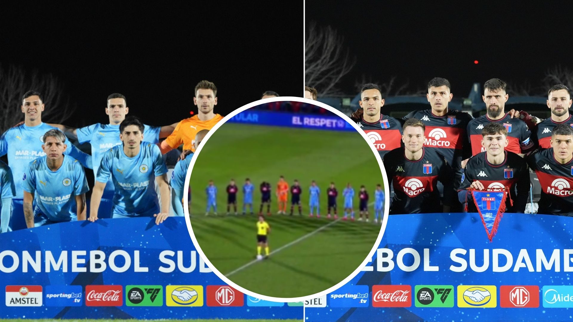 El fútbol sudamericano se une en homenaje a las víctimas del terremoto en Colombia- Foto: EFE / captura de pantalla en X