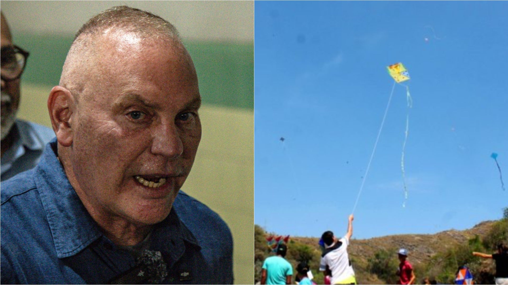 Giancarlo Di Martino, alcalde chavista de Maracaibo / Niños volando papagayos (cometas) - Fotos de referencia: EFE / X