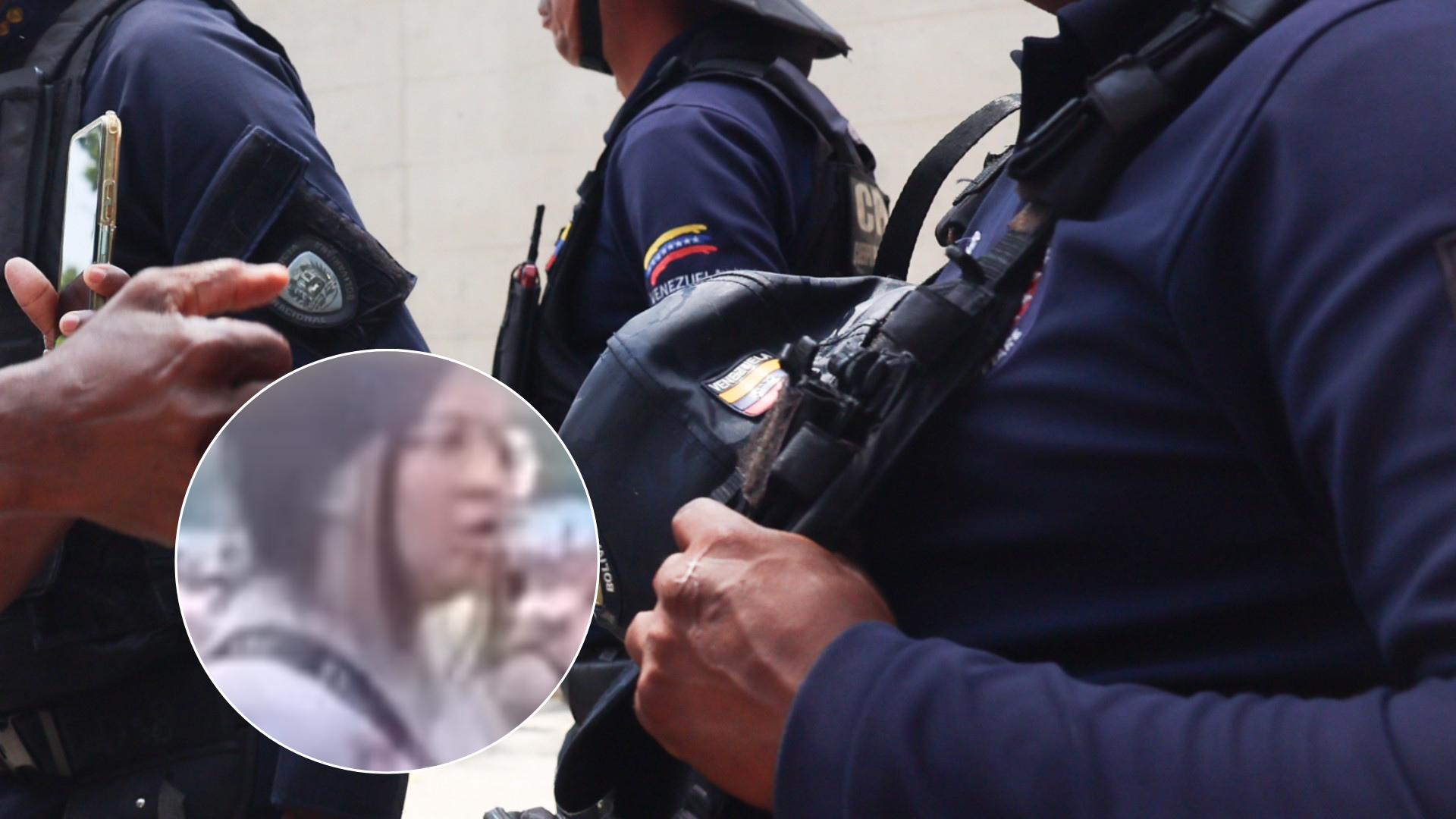 Mujeres confrontan a policías venezolanos - Fotos de referencia: EFE / X
