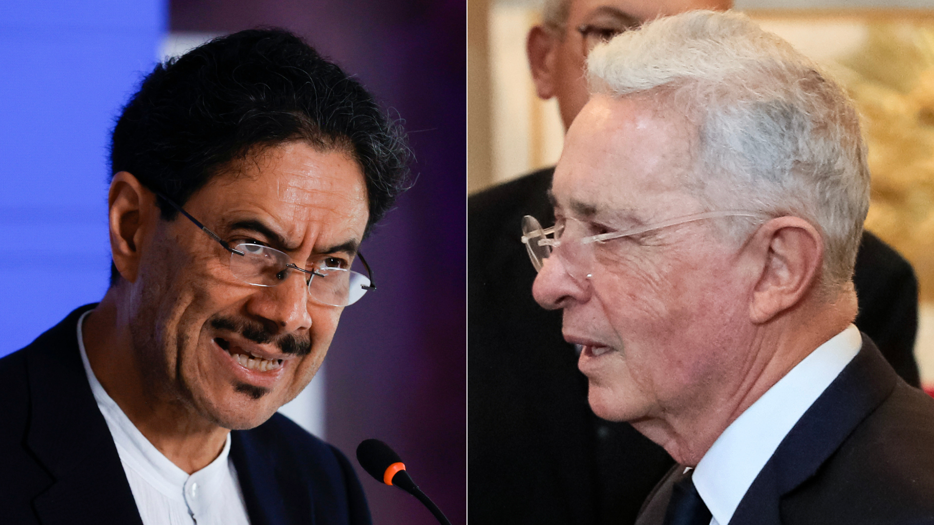 Iván Cepeda y Álvaro Uribe - Fotos EFE