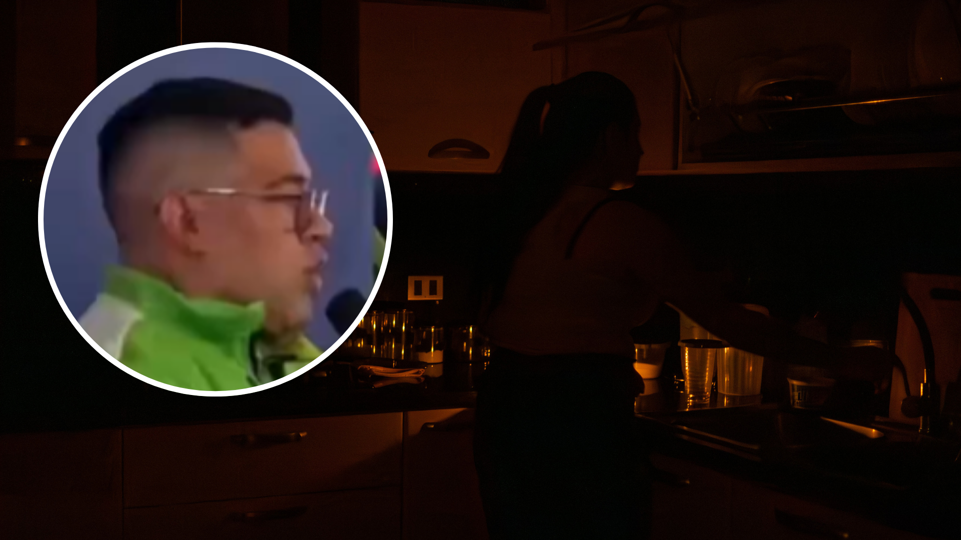 Dirigente político chavista / Una mujer cocina en un apartamento sin electricidad - Fotos: X / EFE