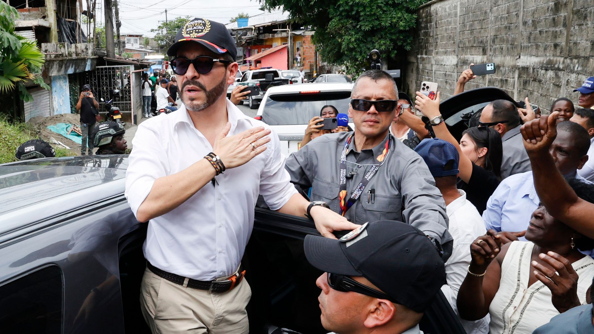 El presidente de Colombia, Abelardo de la Espriella y la primera dama Ana Lucia Pineda- Foto: EFE