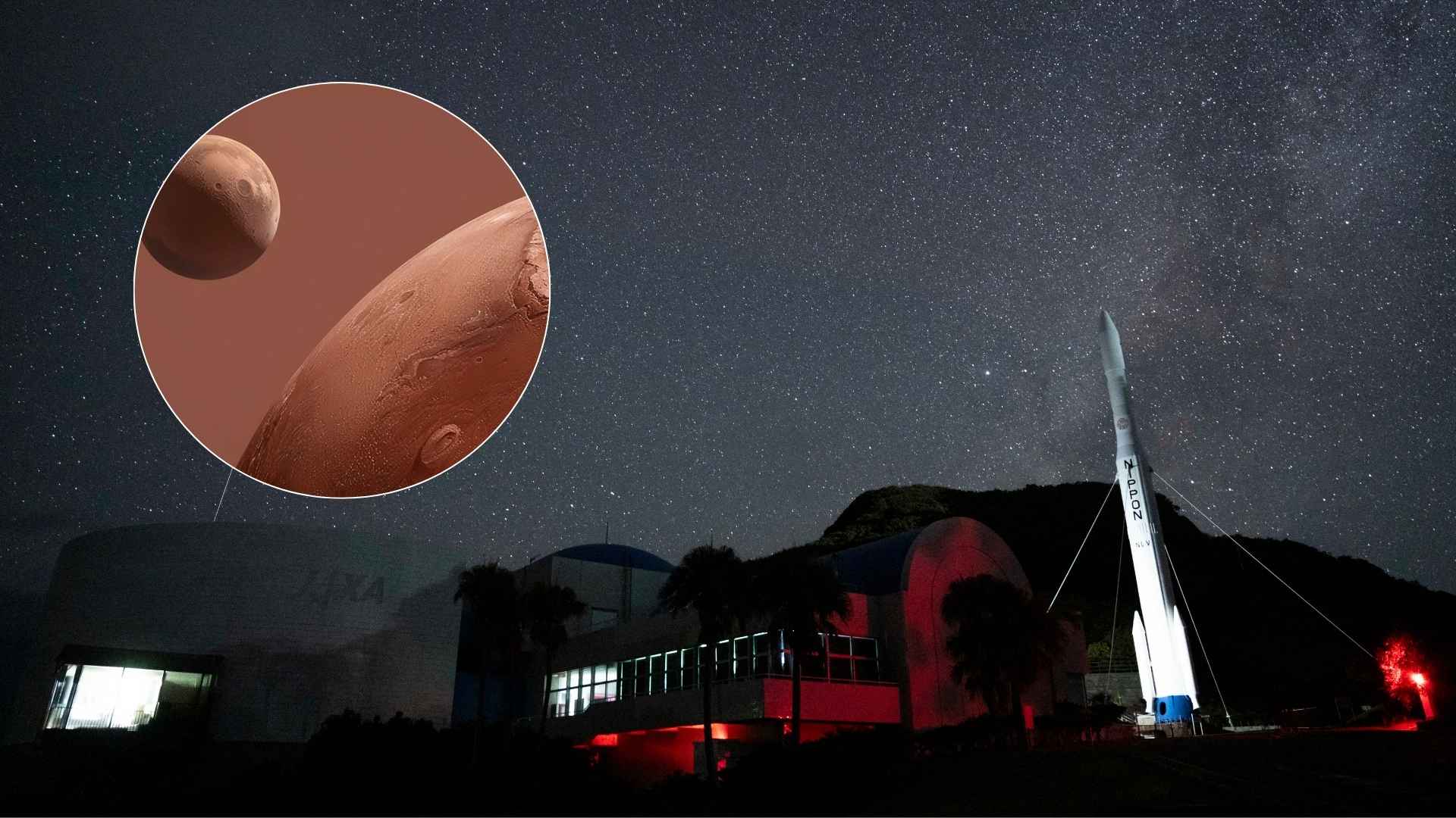 JAXA - Foto AFP/ Luna de Marte - Foto Canva de referencia