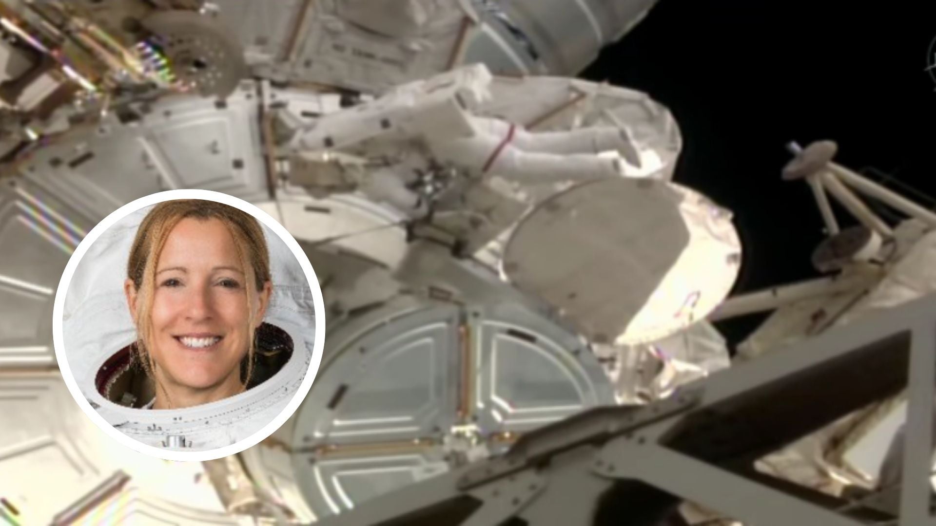 Adenot Sophie de la Nasa- Foto: Captura de pantalla de X ilustración Canva