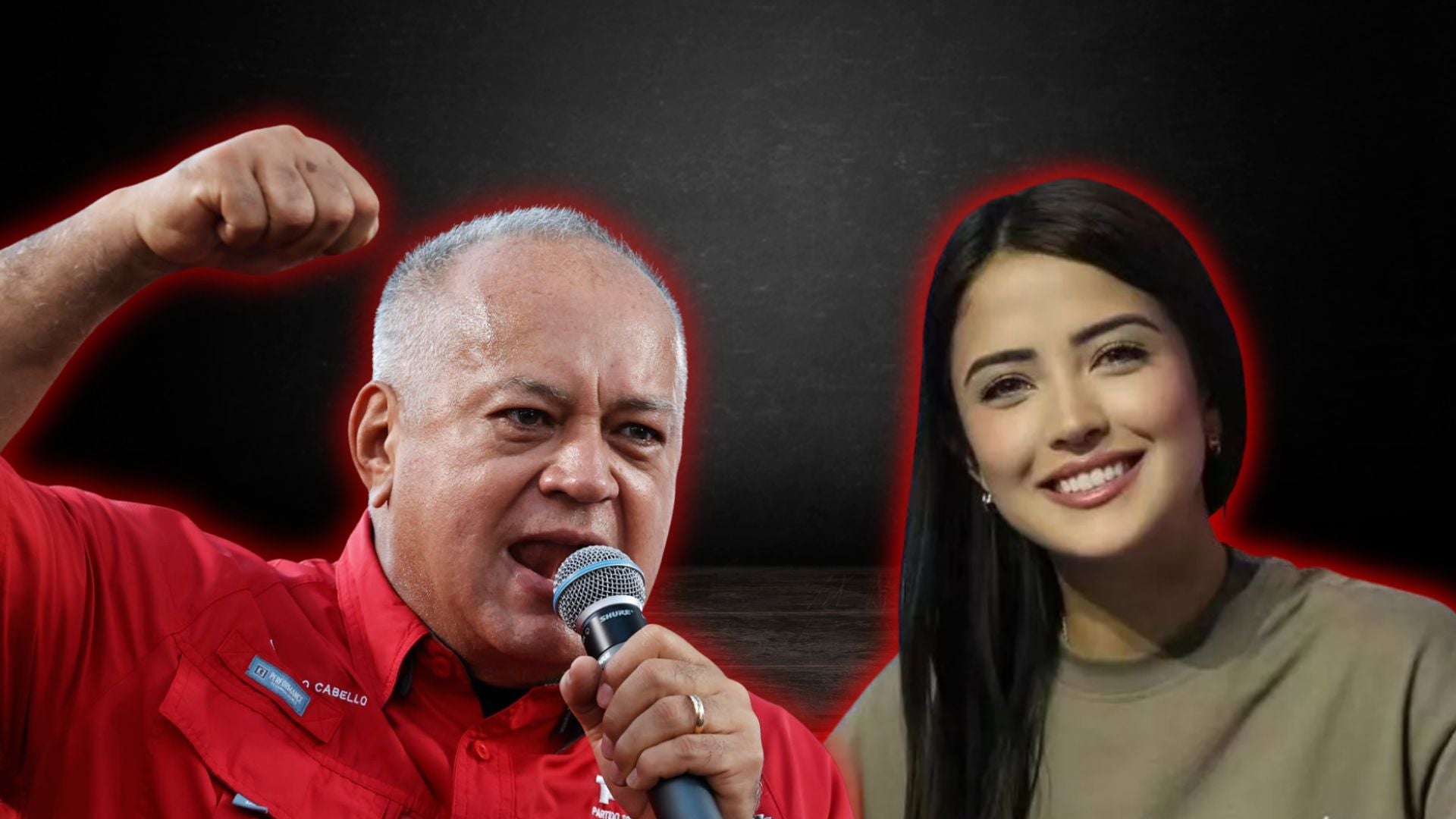Diosdado Cabello y Daniela Cabello.