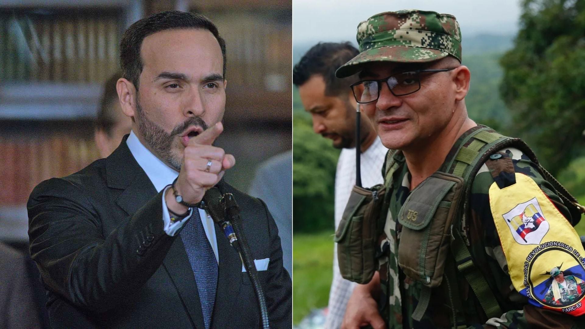 Abelardo de la Espriella y su mensaje a Iván Mordisco - Fotos: AFP/EFE