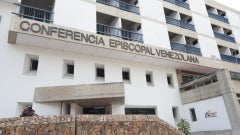 Fotografía de la fachada del edificio de la Conferencia Episcopal de Venezuela (CEV), en Caracas (Venezuela) - EFE