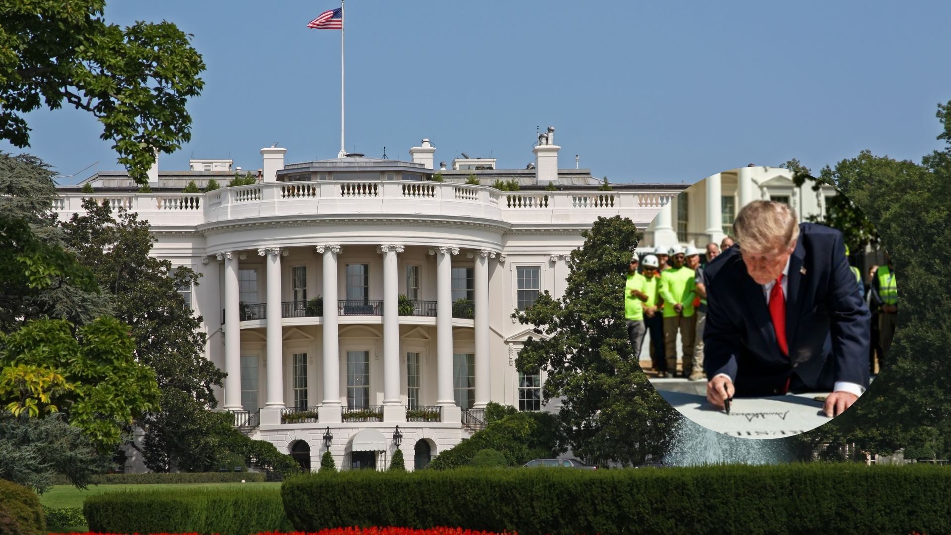 Casa Blanca - Canva y X @WhiteHouse