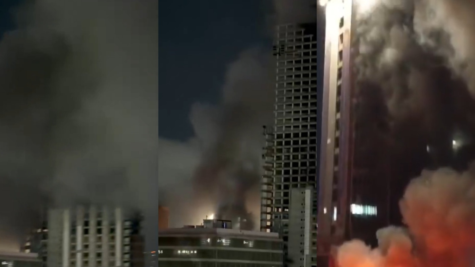 Incendio cerca de la Torre David