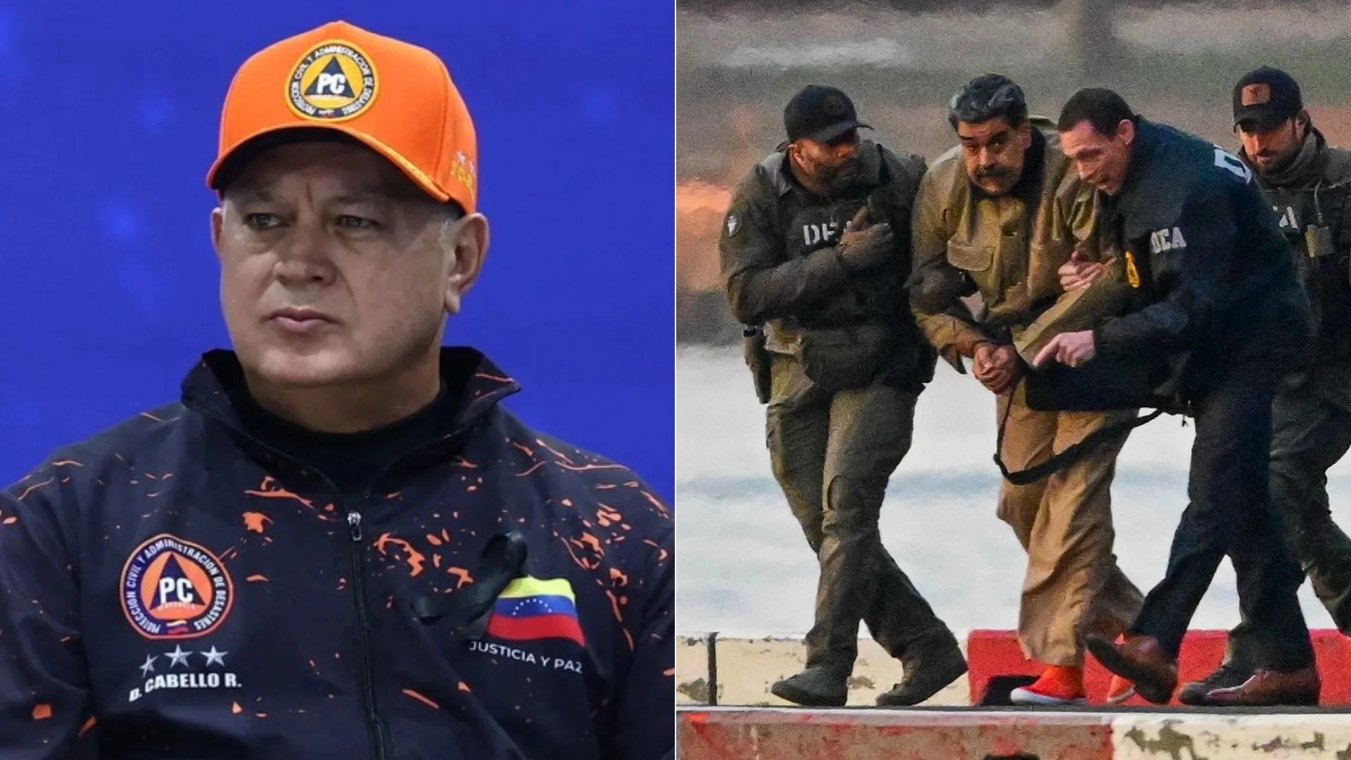 Diosdado Cabello estaría perdiendo poder tras la captura de Maduro - Fotos: AFP-EFE