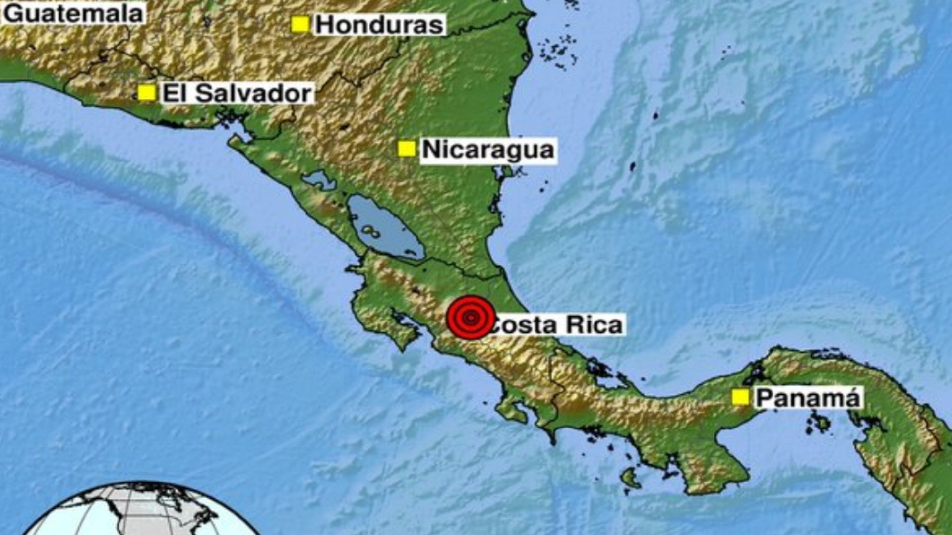 Temblor en Costa Rica (SGC)