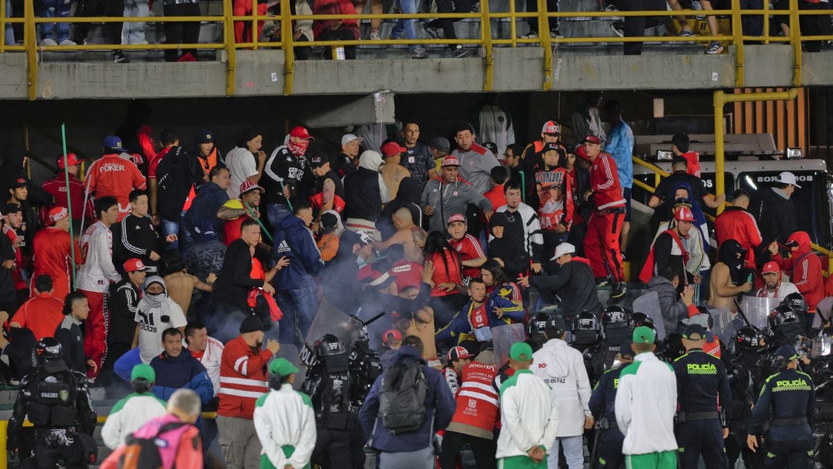 Incidentes en el Campín (AFP)