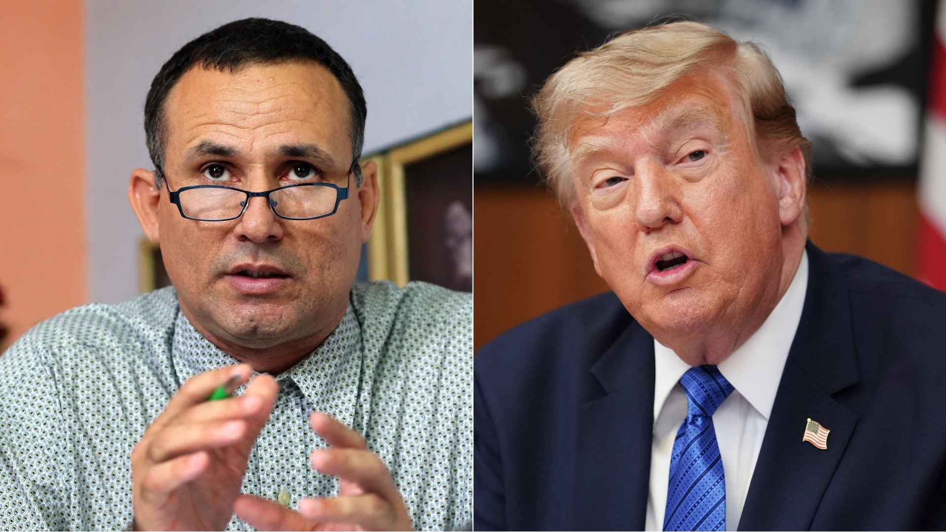 José Daniel Ferrer/ Donald Trump - Fotos AFP