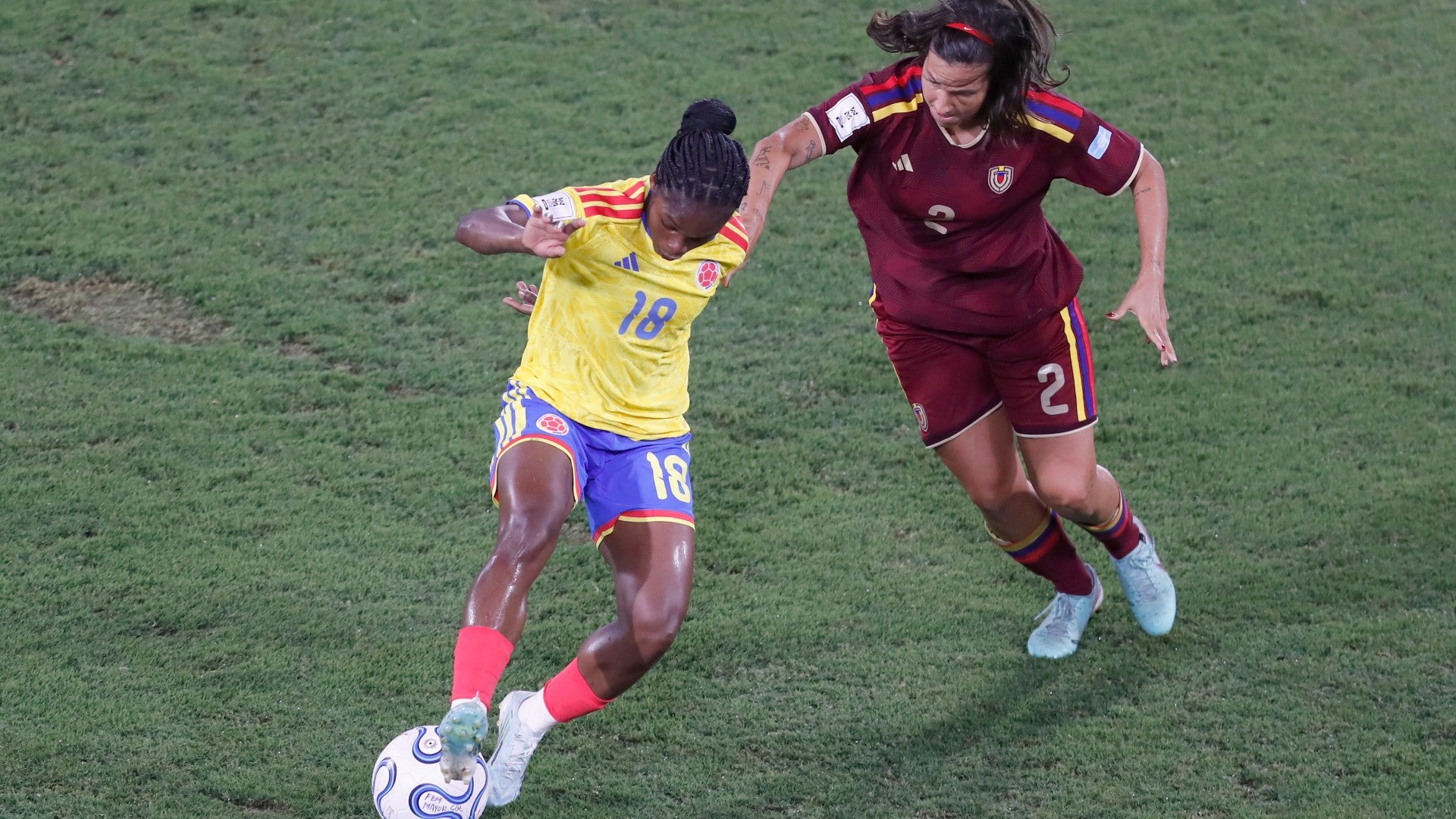 Colombia ante Venezuela en la Liga de Naciones femenina - Foto: EFE