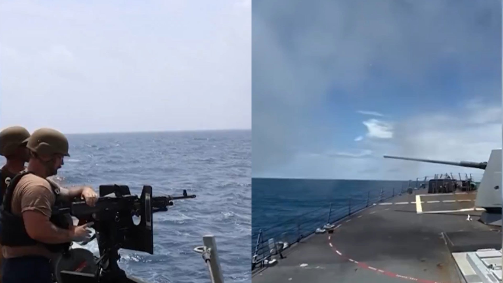Práctica del Comando Sur en el Caribe / FOTO: Captura de pantalla