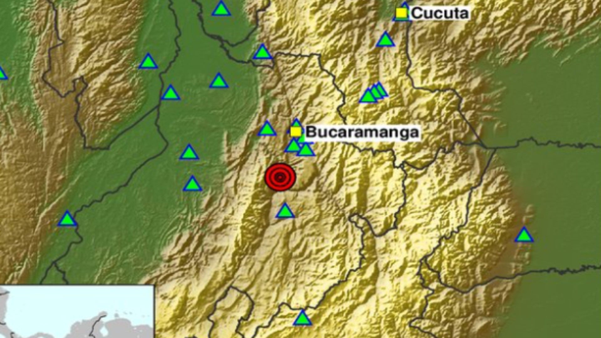 Temblor en Colombia (SGC)