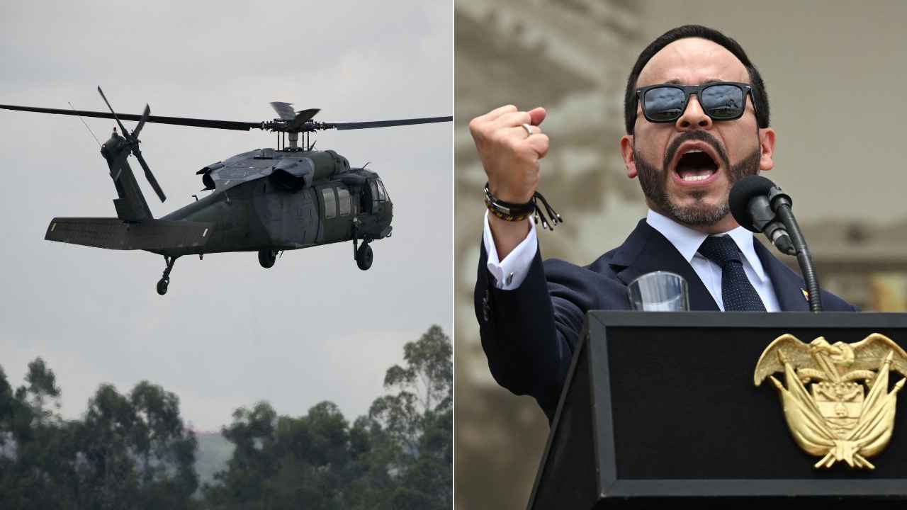 Helicóptero Colombia/ Abelardo de la Espriella - Fotos AFP