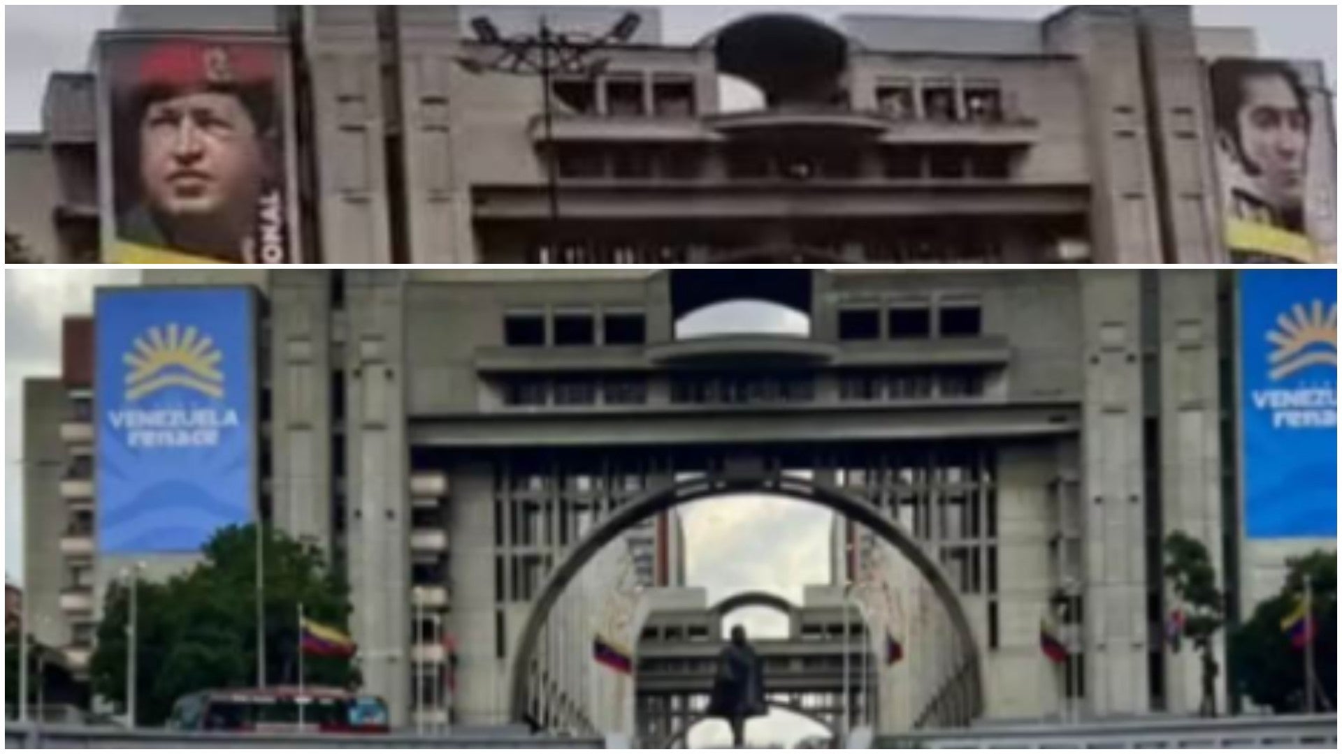Fachada del Palacio de Justicia en Caracas, Venezuela - Fotos: X