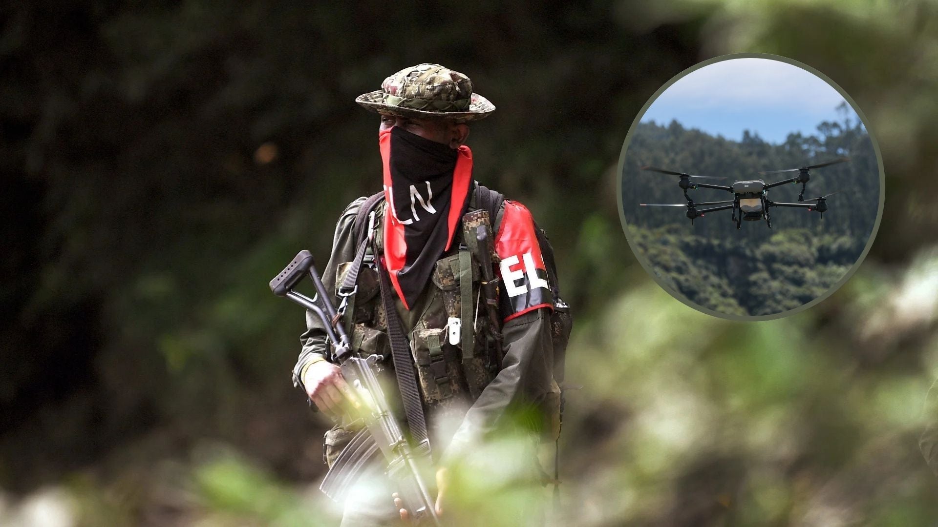 ELN y dron | AFP