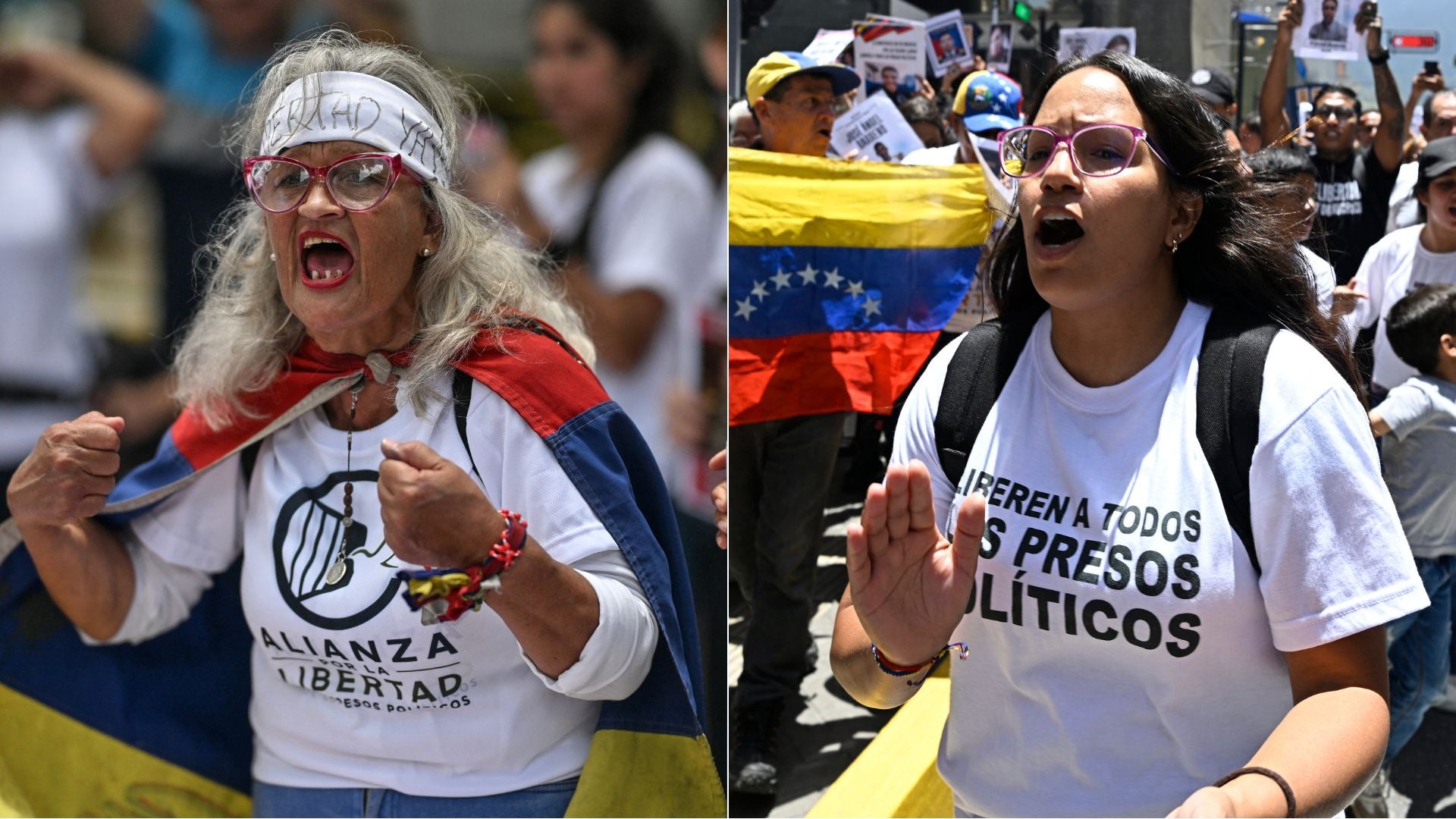 Protestas en Venezuela - Fotos: AFP