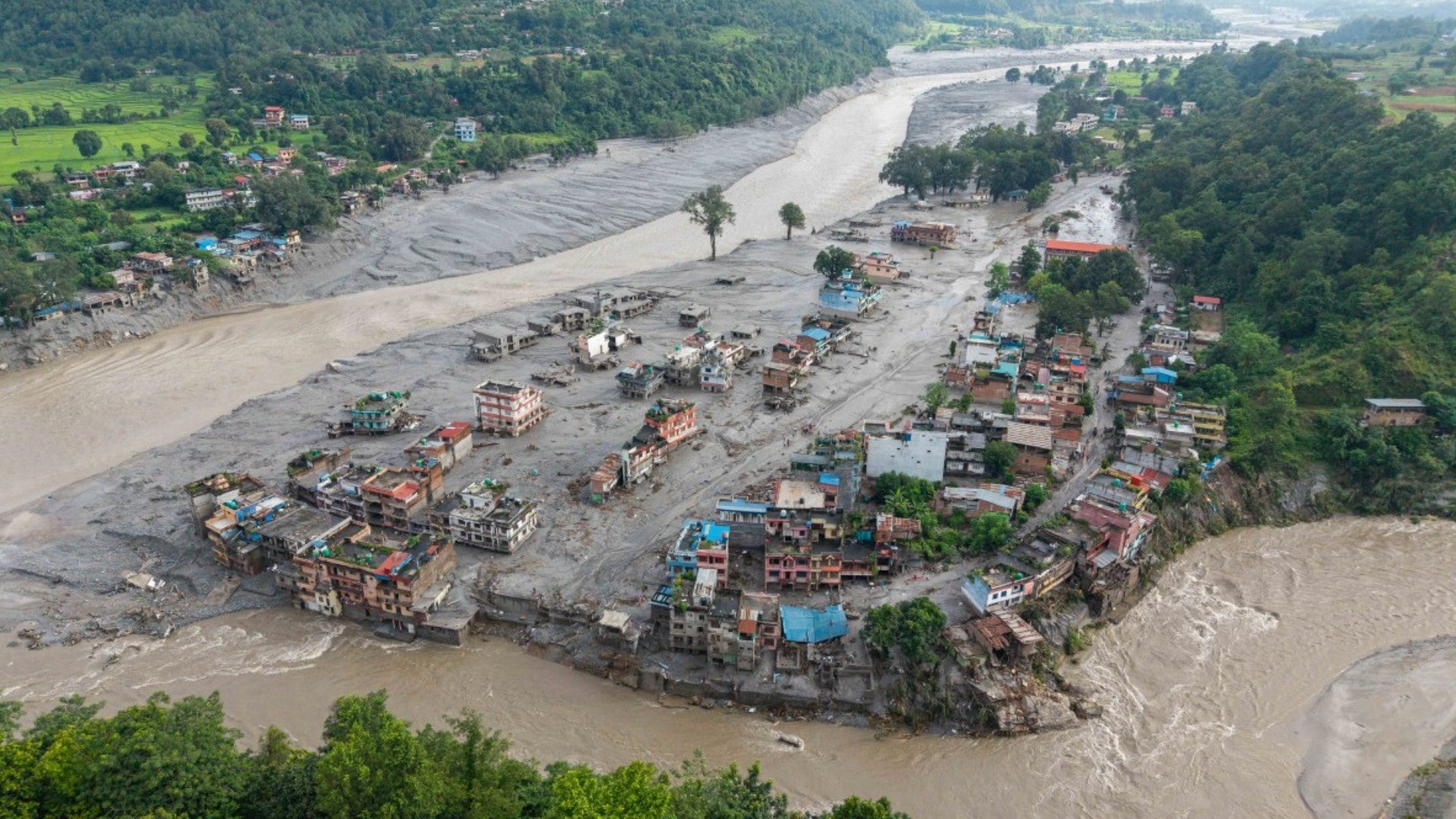 Inundaciones en Nepal (AFP)
