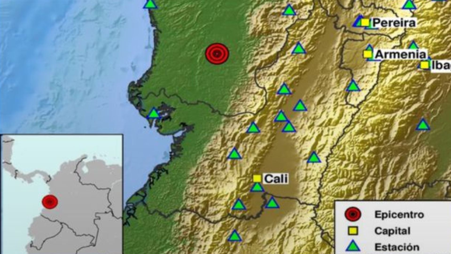 Temblor de magnitud 4,4 y profundidad de 43 kilómetros se presentó este jueves en Colombia: se sintió en Cali