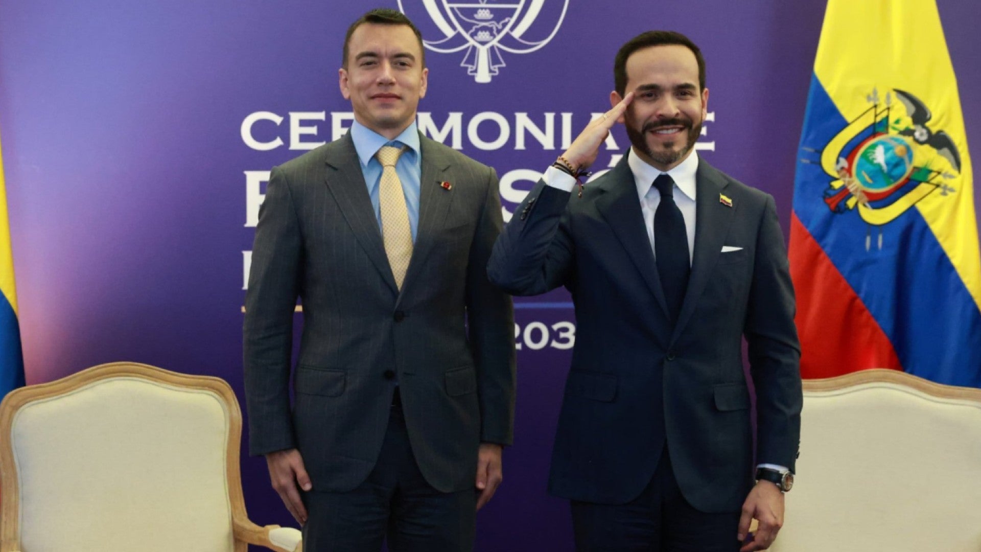 Daniel Noboa y Abelardo de la Espriella / FOTO: EFE