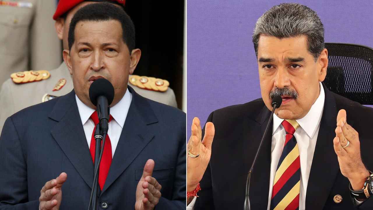 Hugo Chávez/ Nicolás Maduro - Foto AFP