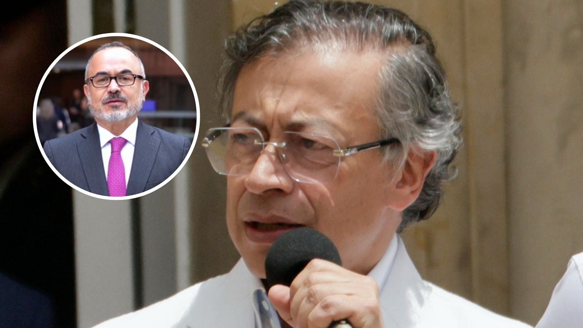 Gustavo Petro y su exministro de Justicia Jorge Iván Cuervo-Foto: Ilustracion Canva
