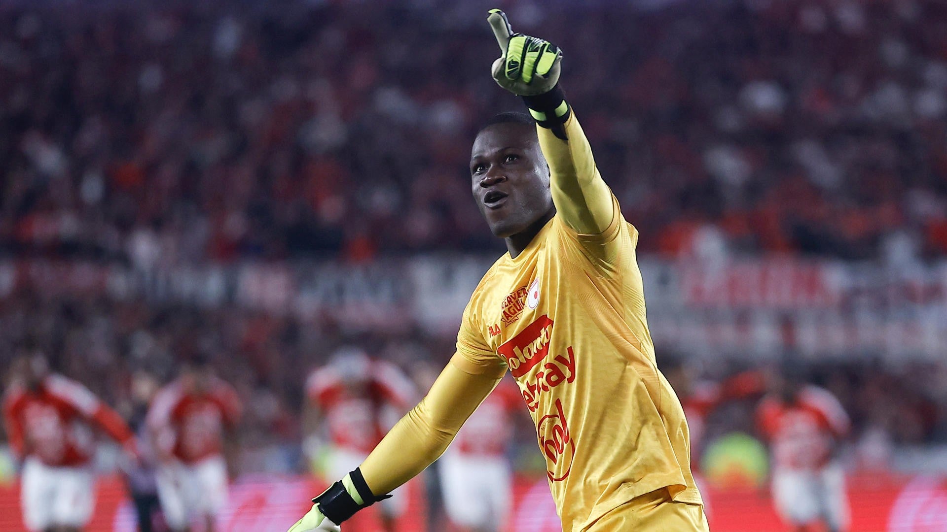 Weimar Asprilla, arquero de Independiente Santa Fe - Foto: EFE