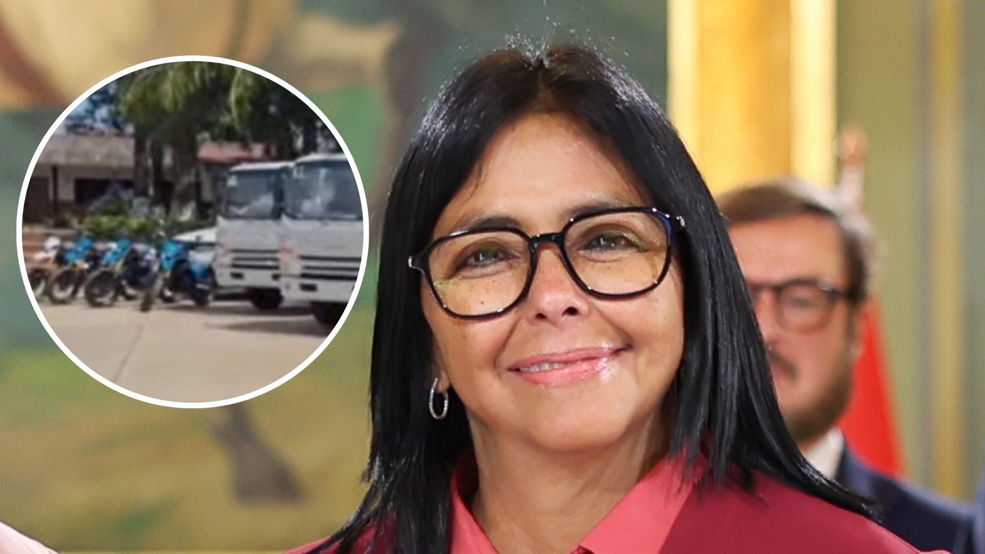 Dotación a la REDI Los Llanos (Venezuela) / Delcy Rodríguez, jefe encargada del régimen venezolano - Fotos: X / EFE