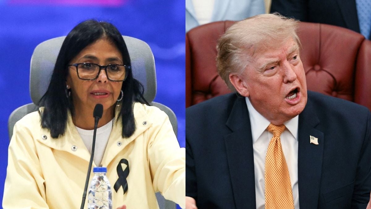 Delcy Rodríguez - Donald Trump
