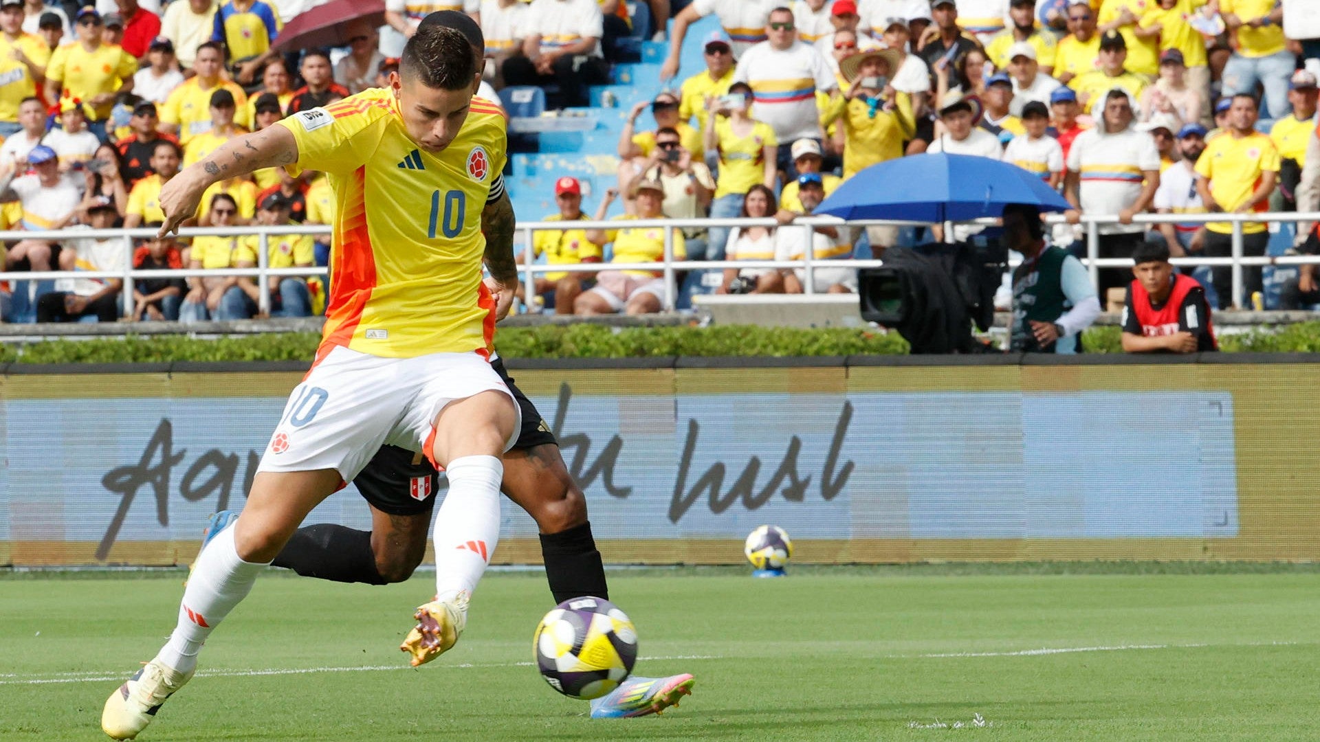 La selección Colombia en el estadio Metropolitano de Barranquilla - Foto: EFE