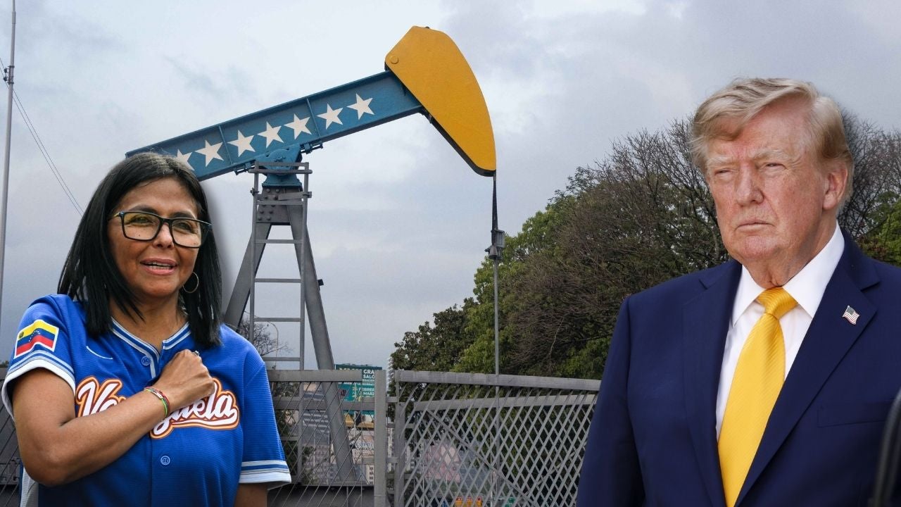 Delcy Rodríguez y Donald Trump, presidente de EE. UU. - Fotos: EFE
