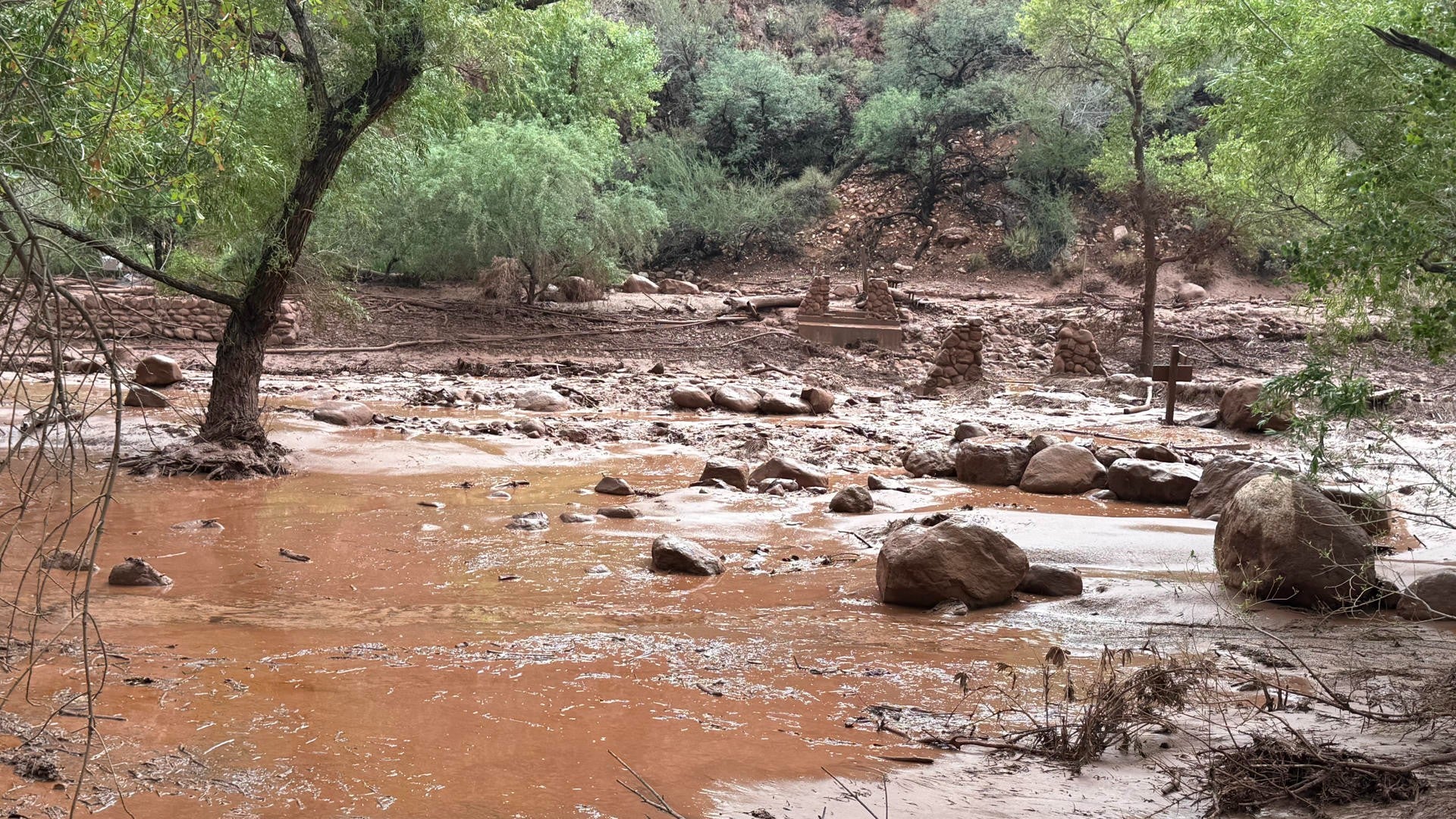 Inundaciones en el Gran Cañón - Foto: EFE
