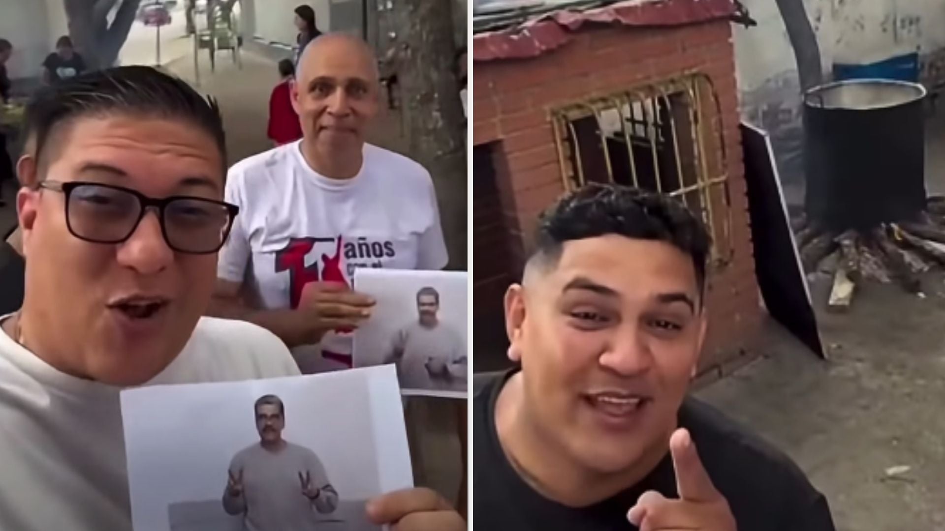 "Simpatizantes del chavismo" - Fotos: X