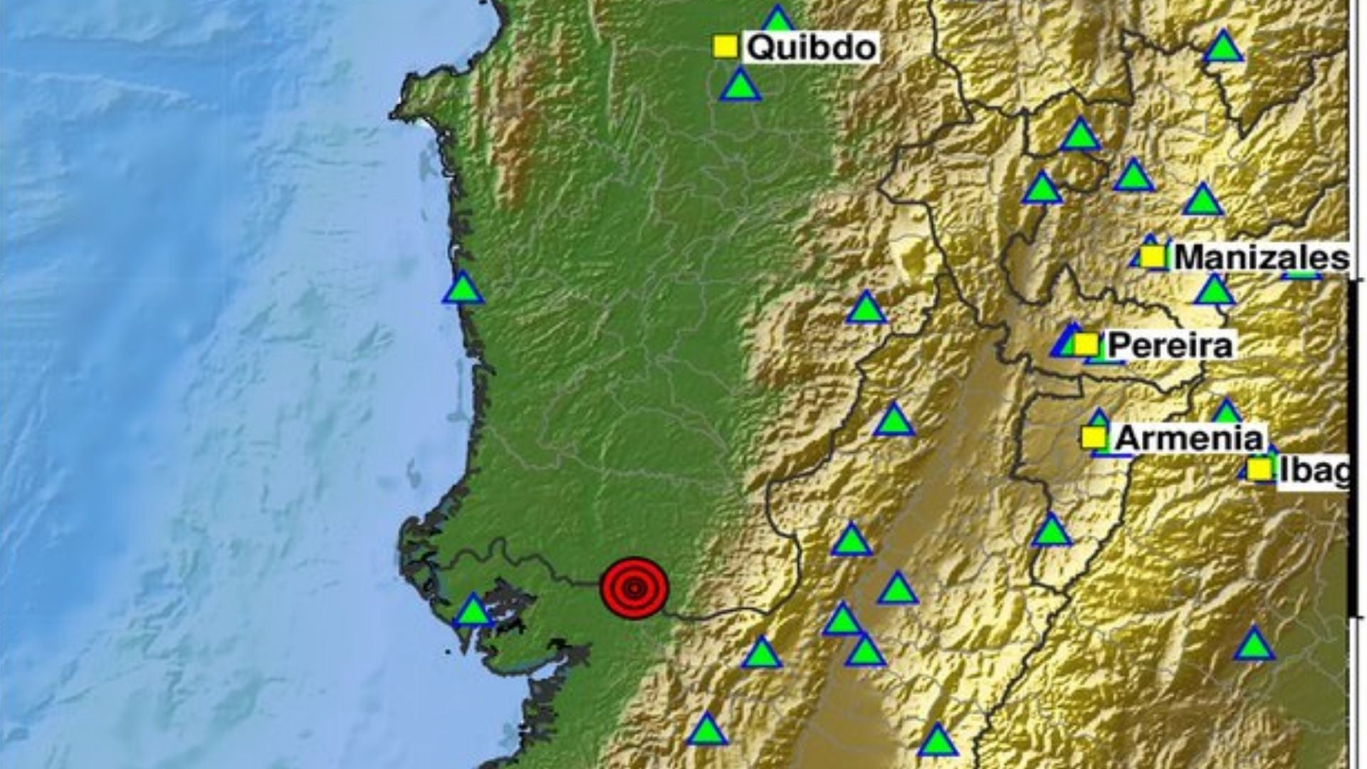 Sismo en Colombia 31 de agosto - Servicio Geológico Colombiano - X