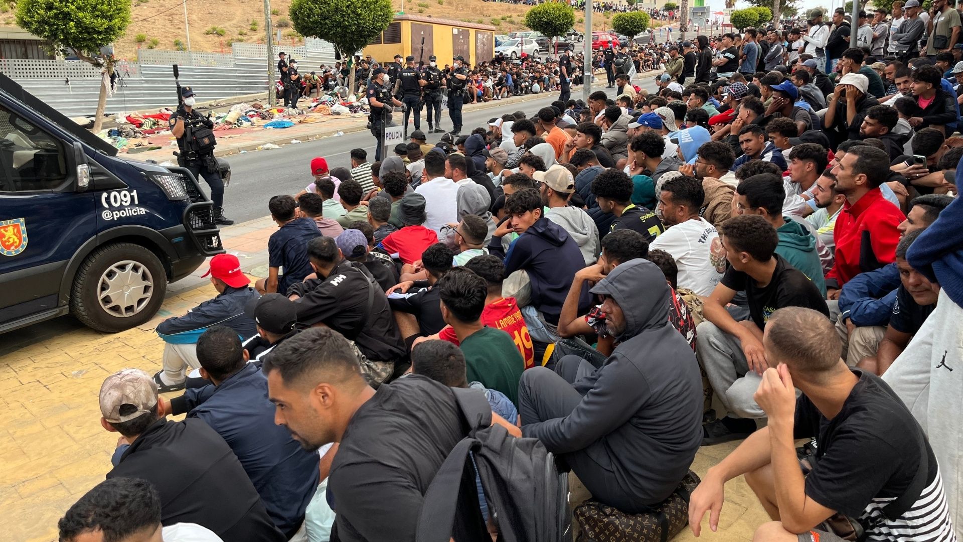 Migrantes en Ceuta-Foto: EFE