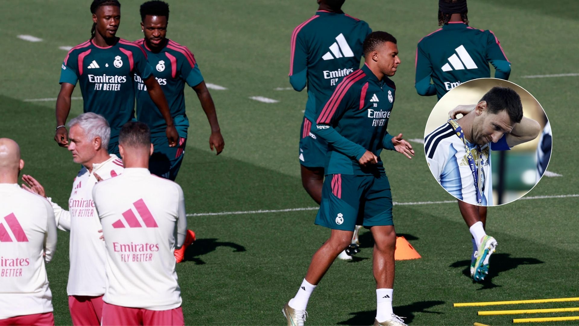 Real Madrid y Lionel Messi - Fotos: EFE