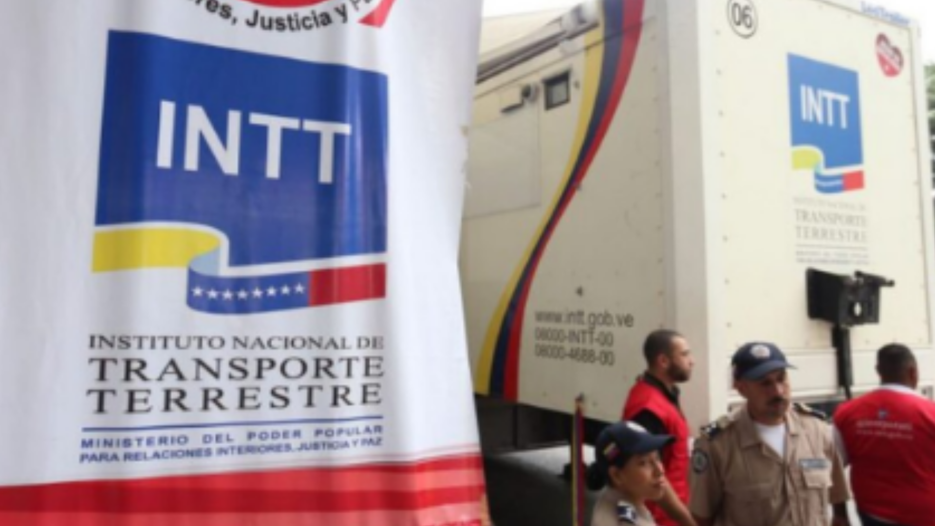 Operativo del Instituto Nacional de Transporte Terrestre de Venezuela (INTT) - Foto de referencia: X