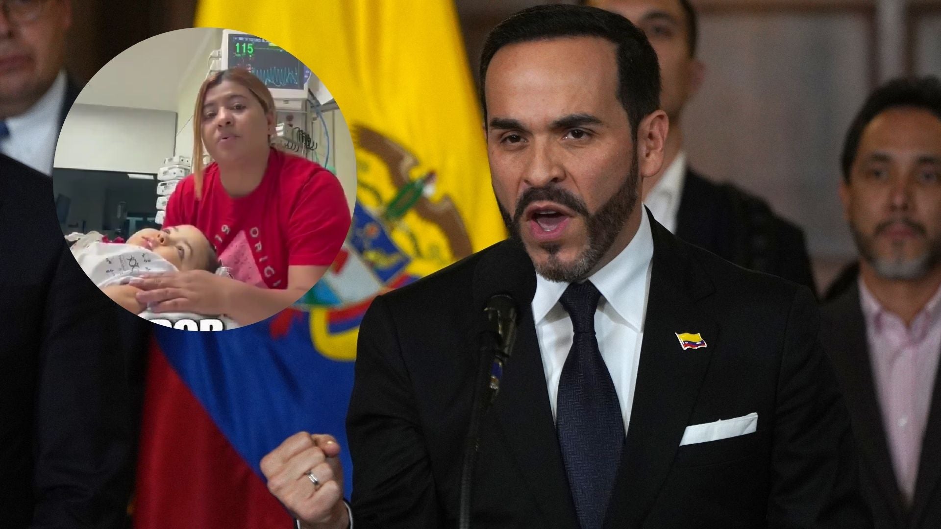 Abelardo anunció ayuda para la niña de 3 años - EFE y Canva