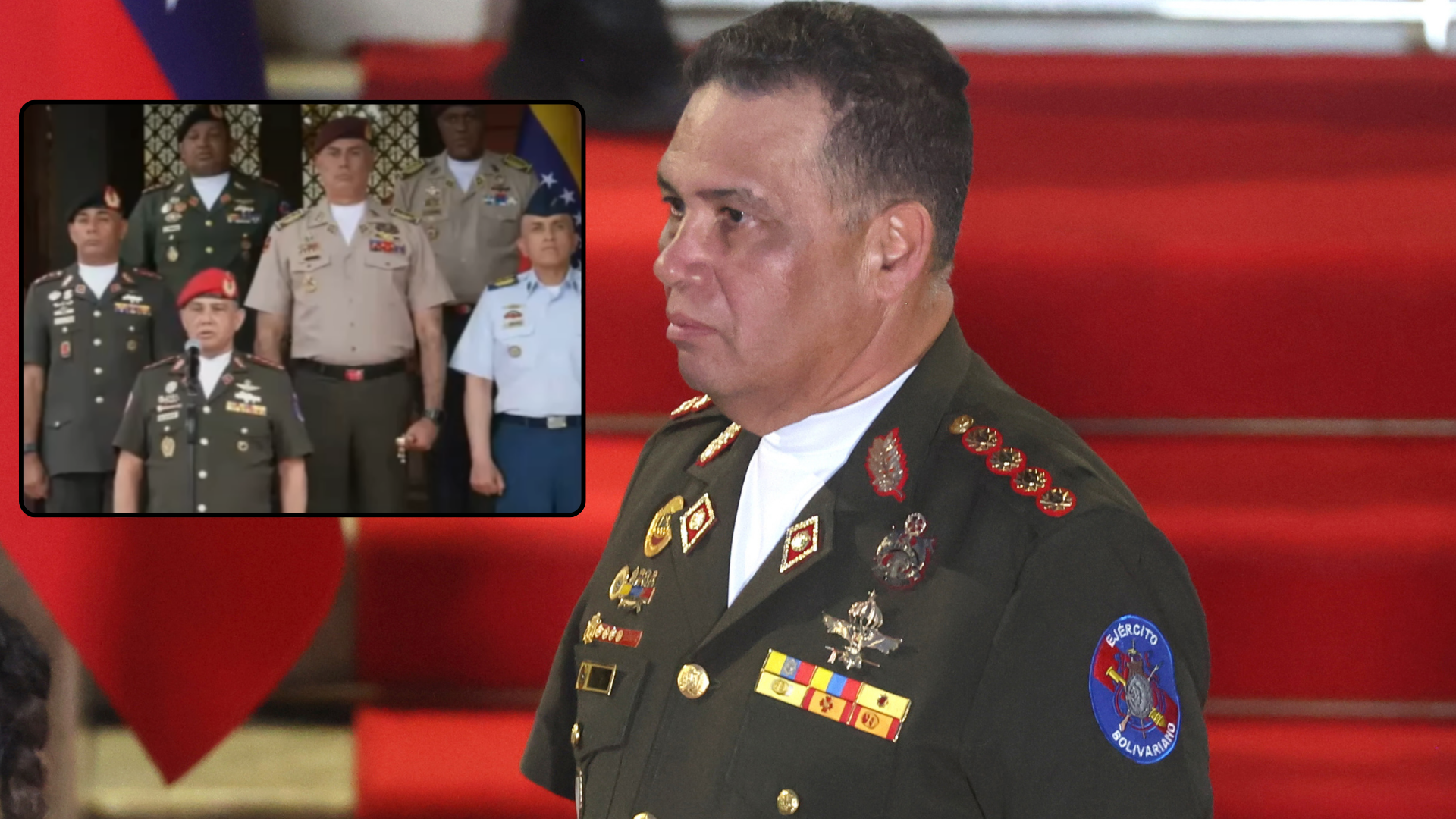 Cúpula militar del régimen venezolano / Gustavo González López, ministro de Defensa del régimen venezolano - Fotos: X / EFE